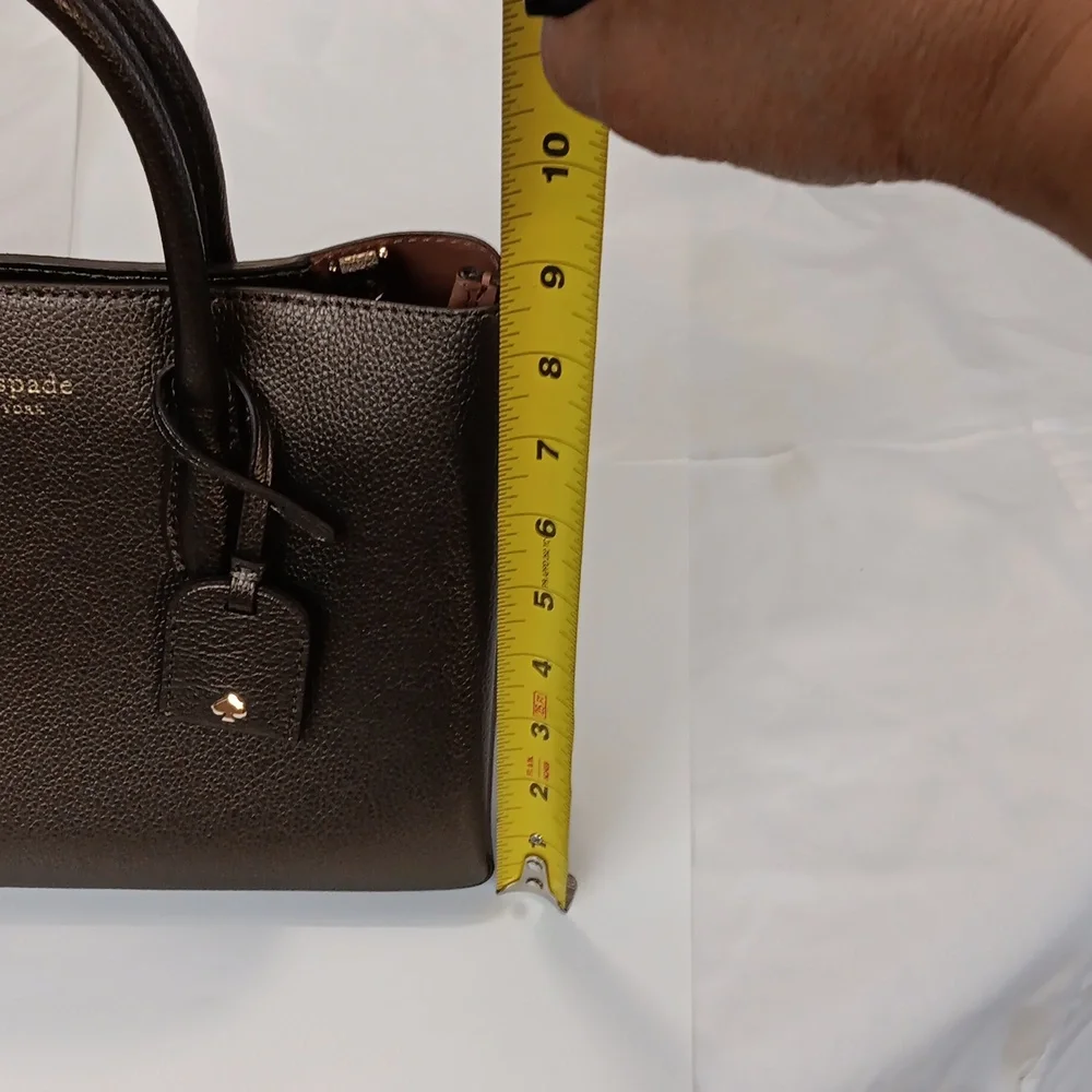 Kate Spade NWT Eva Zip Top Satchel  Metallic Bronze Purse with Crossbody straps